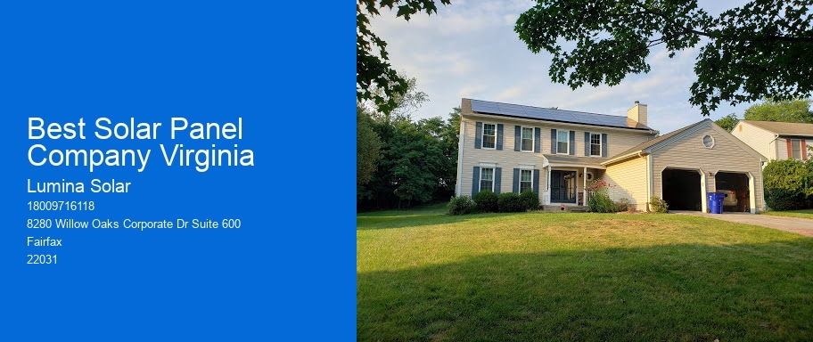 Best Solar Panel Company Virginia