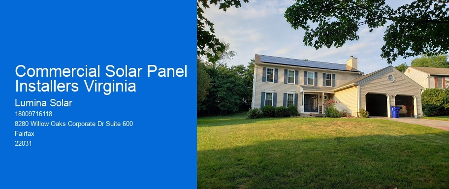 Commercial Solar Panel Installers Virginia