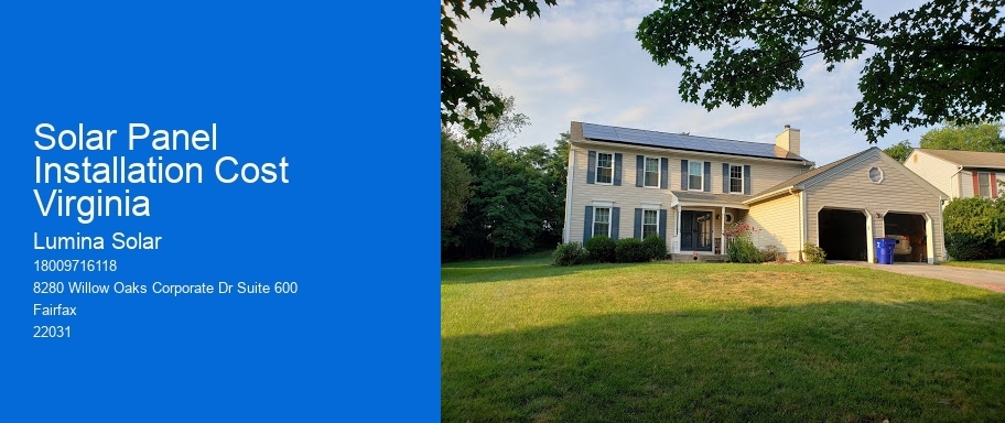 Solar Panel Installation Cost Virginia