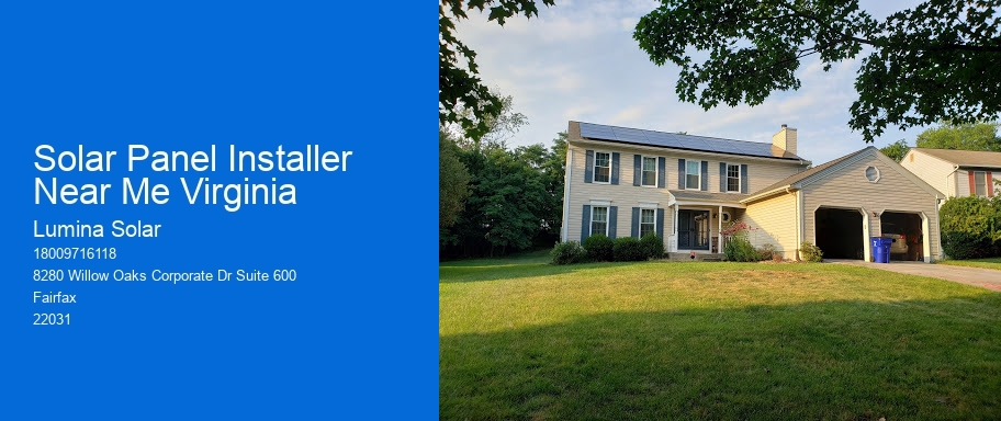 Solar Panel Installer Near Me Virginia
